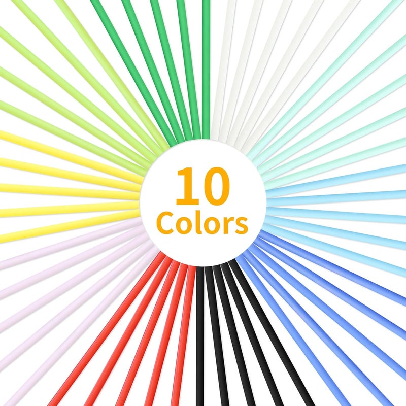DO3D 3D Pen PCL Filament Refill, Only Fit for 3Doodler Start 3D Pen, PCL Filament Refill Pack by (10 Colors) - Image 4